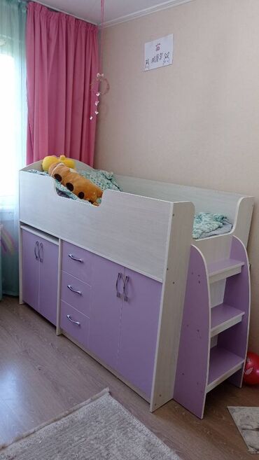 Детские кровати: Кровать-трансформер, Для девочки, Б/у