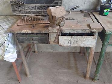elektrik alətləri: Metall işləri üçün dəzgah – polad karkaslı iş masası və bərkidilmiş — 3