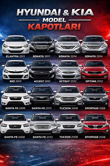 Hyundai və Kia üçün orijinal kapotlar və ekran bufer radiator faralar lalafo.az -da Hyundai və Kia üçün orijinal kapotlar və ekran bufer radiator faralar