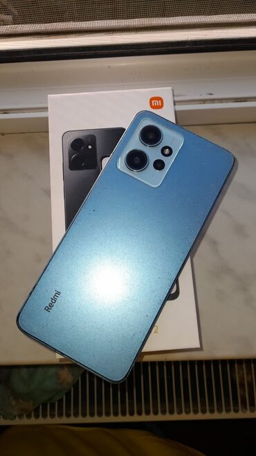 Apple iPhone: Redmi Note 12, 128 ГБ, цвет - Голубой, Отпечаток пальца, Face ID