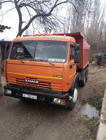 Аренда самосвала: КАМАЗ самосвал, оранжевый, турбодизель 240 TURBO. КамАЗ эвро 1 сатылат — 2