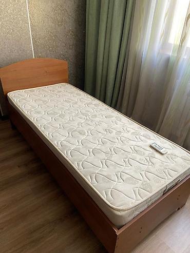 bunk bed: Односпальная кровать, Б/у, С матрасом, длина - 195 см — 1