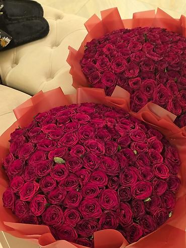 guller: Yeni 30 sentyabr buket 101 rosa sevgilivize hediye edin — 2