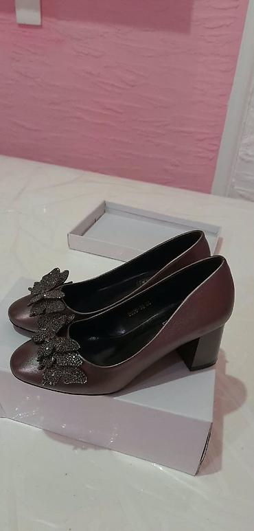 massimo dutti ispaniya: Qadın klassik tufliləri - Rəng: metalik ölçü36 - Model: yumru — 5