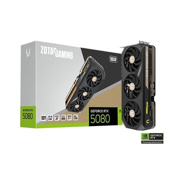 Videokartlar: Videokart ZOTAC GeForce RTX 5080, 16 GB, Yeni