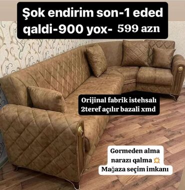 mebellərim az: Künc divan, Yeni, Açılan, Bazalı