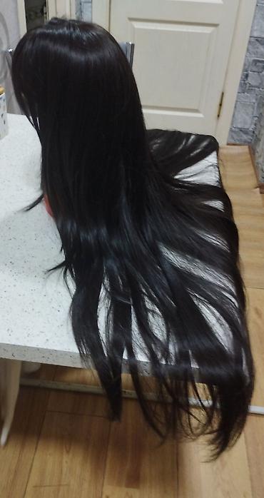Pariklər: Uzun düz qara parik – 34 inch - Uzunluq: 34 inch (təxminən 86 sm) — 3