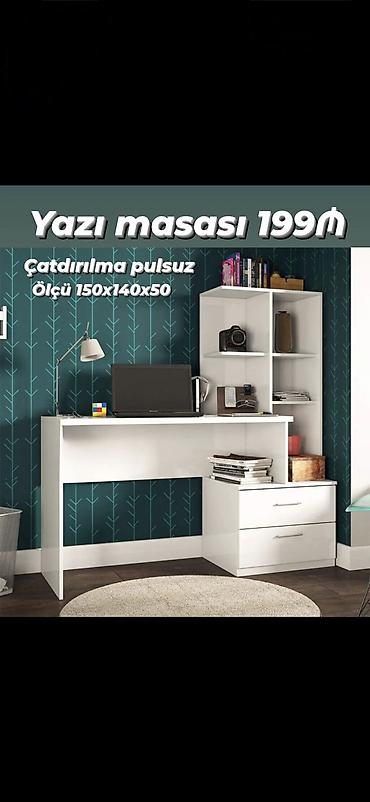 Yazı masası – 199₼ Ölçü: 150 × 140 × 50 sm Çatdırılma: pulsuz