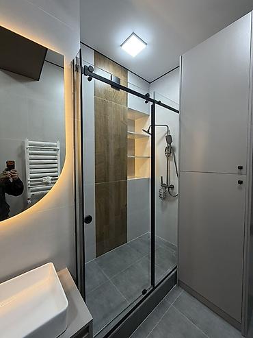 Зеркала: Душевая Кабины из закалённого стекла на заказ. - Типы конструкций — 7