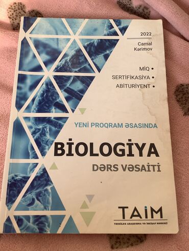 informatika kitabi: Biologiya taim ders vesaiti
