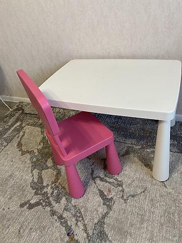 детский стол икеа: Детский комплект стол+стул IKEA Маммут - Набор для ребенка — 1