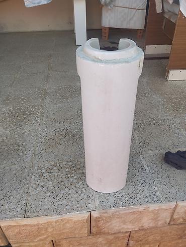 hamam ucun tulpan: Divar tipli keramika əl-üz yuma lavabosu və pedestal komplekti - — 4