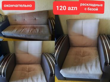 kreslo acilan: Б/у, Диван-кровать, 2 кресла, С подъемным механизмом, Раскладной