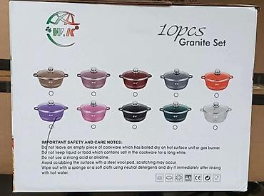 Šerpe: Pet serpi sa pet staklenih poklopaca 10 delova Eco friendly Lonac — 8