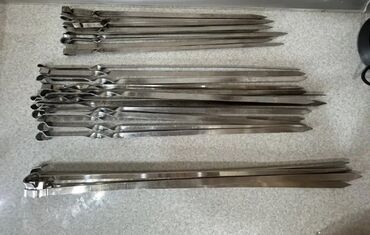 подставки для цветов: Məhsul: Manqal üçün metal şişlər dəsti - Material: paslanmayan