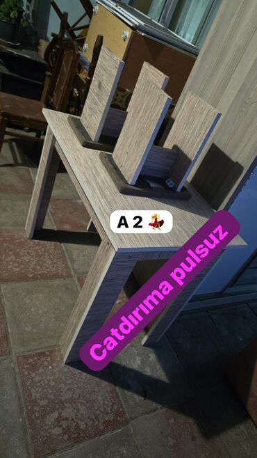 saloğlu yataq destleri: AYNUR 2 💃
Masa 2 ədəd otracagı ilə 
Cəmi 65 azn 
Catdırıma pulsuz