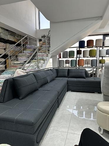 sofa: Угловой модульный диван с функцией сна - Г-образная компоновка с — 2
