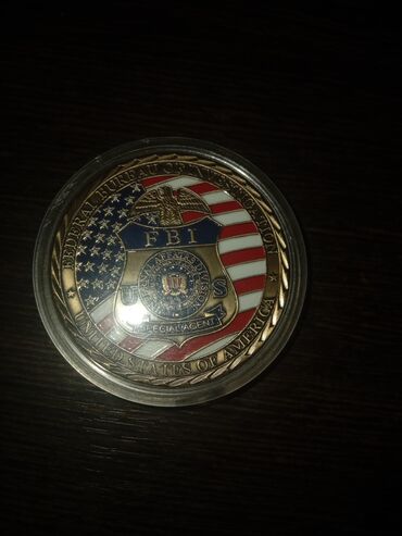 монеты золотые: Сувенир Монета FBI 1300сом
