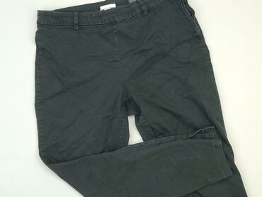 legginsy damskie duże rozmiary: Material trousers, H&M, 2XL (EU 44), condition - Good