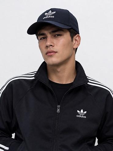 paul shark: Бейсболка adidas Originals (Trefoil) - Цвет: темно‑синий (navy) - — 3