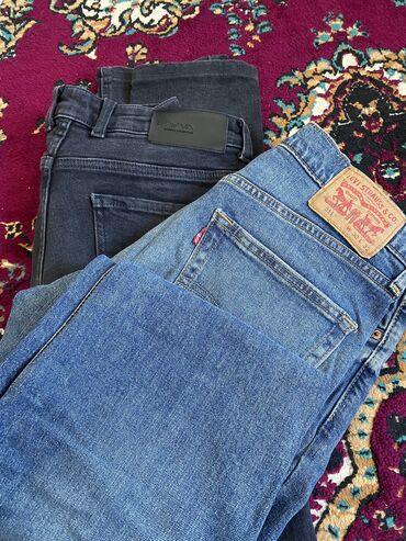 продаю бу вещи: Мужские джинсы, LeviS, Б/у, цвет - Черный, Платная доставка, Самовывоз