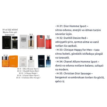 Ətriyyat: Heftelerle qalici 50 ml kişi ve unisex etirler,paltari yu geyin etri -da lalafo.az — 13 Ətriyyat: Heftelerle qalici 50 ml kişi ve unisex etirler,paltari yu geyin etri — 13