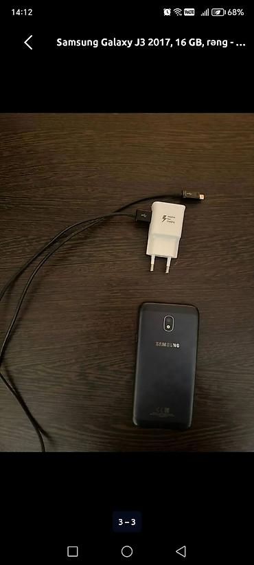 galaxy j3: Samsung Galaxy J3 2017, 16 GB, rəng - Qara — 2