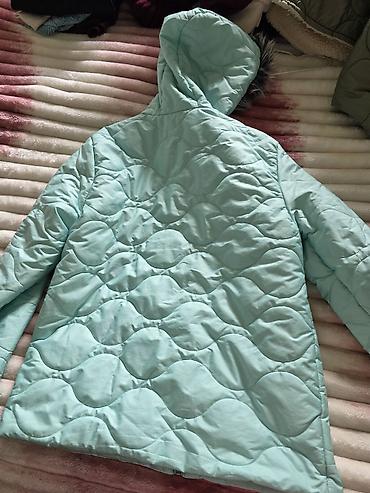 Üst geyimi: Qadınlar üçün qışlıq/quilted jaket_ - Rəng: açıq mavi (mint tonunda) — 1