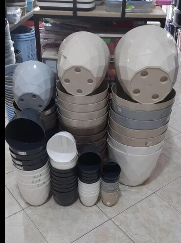 Bitkilər üçün dibçəklər: Dibcek qabi yuvarlaq gul qabi yuvarlaq dibcekqabi kvadrat gul qabi — 19