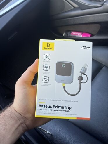 Monitorlar: Baseus PrimeTrip – Safe Journey Wireless CarPlay Adapter Istifade