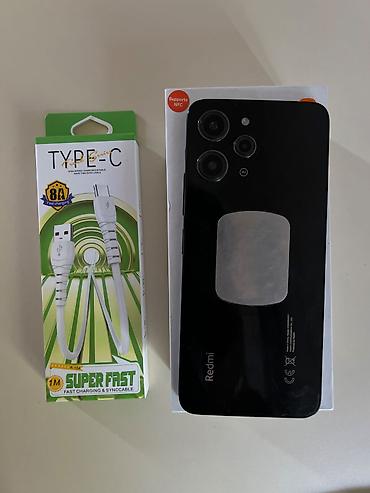 ventilator tap az: Redmi 12, 128 GB, rəng - Qara, Sensor, Face ID — 3
