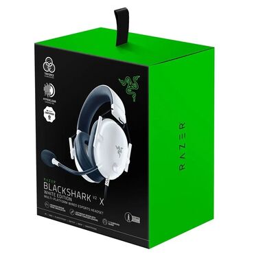 maşın ucun kalonkalar: 🎧 Razer BlackShark V2 X White Edition Qiymət: 90 AZN İstifadə: Cəmi