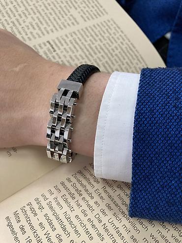 Серебряные браслеты: Мужские браслеты! Лучший вариант для подарка!🔥🎁 Листай➡️➡️➡️ браслеты — 2