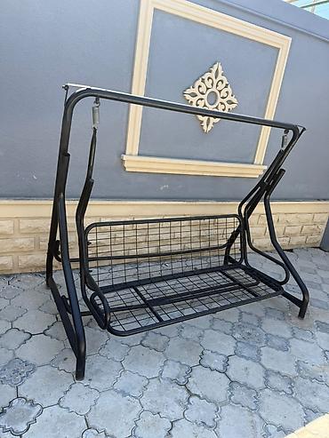 Metall yelləncək karkası - Rəng: qara - Material: qalın metal lalafo.az -da Metall yelləncək karkası - Rəng: qara - Material: qalın metal