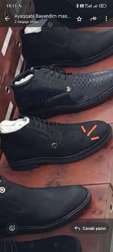 Ayaqqabılar: Məhsul: Kişi ayaqqabıları – klassik və gündəlik modellər - Rəng: qara — 42