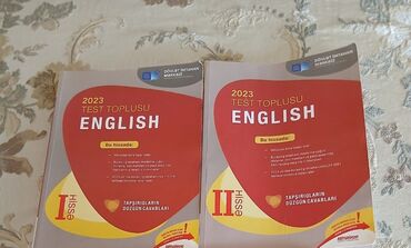 Testlər: Ingilis dili topluları satılır her 2 hisse biri 4 manat,içleri