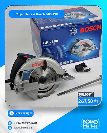 bosch mişar: Mişar Dairəvi Bosch GKS 190 – Professional seriyası - Güclü — 1