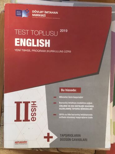 Digər kitablar və jurnallar: İnglis dili toplu 2019 2 hisse az işlenilib