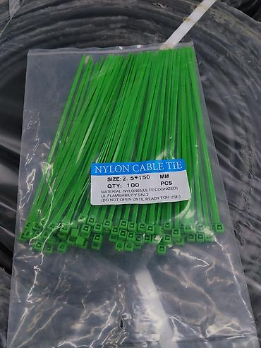 резинки для зелени: Нейлоновые стяжки (кабельные хомуты) - Тип: Nylon Cable Tie - Размер — 1