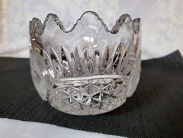 Ostali antikviteti: Kristalna cinija Zajecar iz 70ih.godina. Cinija kristal Zajecar,pun — 12