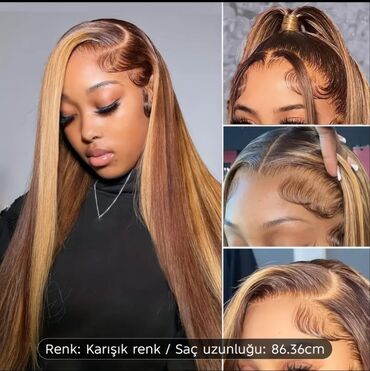 Təbii saçlar, pariklər: Parik, Təbii, Yeni — 11