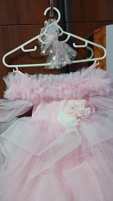 Платья: Uşaq üçün şənlik geyimi – zərif çəhrayı tül don - Rəng: pastel — 2