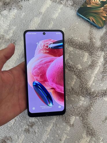 sip телефон: Redmi, Redmi Note 12, Б/у, 128 ГБ, цвет - Черный, 2 SIM