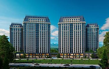 нуран парк: 2 комнаты, 83 м², Южная Магистраль Элитка, 10 этаж, ПСО (под самоотделку) — 1
