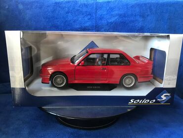 скупка масштабных моделей автомобилей: Коллекционная модель BMW M3 E30 Coupe red 1990 SOLIDO Art : S1801502