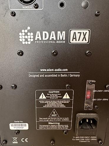 монитор купить в баку: ADAM Audio A7X studiya monitorları (cüt) Продам студийные мониторы — 5