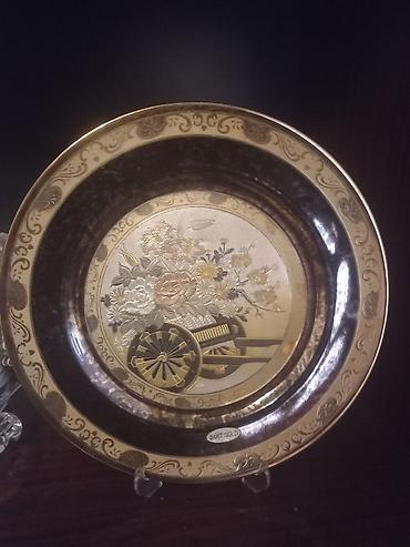 sinmayan bosqablar: Boşqablar, 1 əd, rəng - Qızılı, Metal — 1
