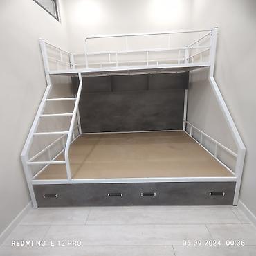 Двухъярусные кровати: Стил Лофт. Мебел на заказ. Двухъярусная кровать. Размер внизу:Ширина — 18