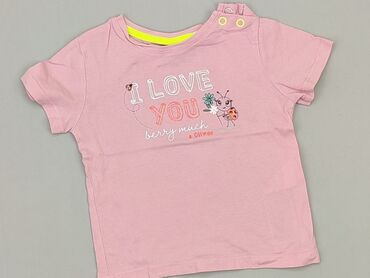 bluzki dziewczęce: T-shirt, 9-12 months, condition - Very good