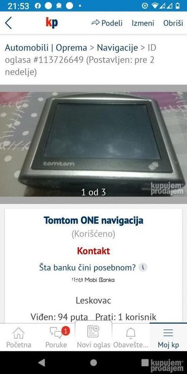 GPS: 1. TomTom XL 4ET03 2. Tomtom XXL 3. Tomtom ONE navigacija — 9